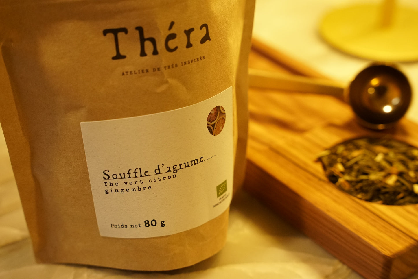 Thé Vert Citron Gingembre - Souffle d'Agrume - Bio