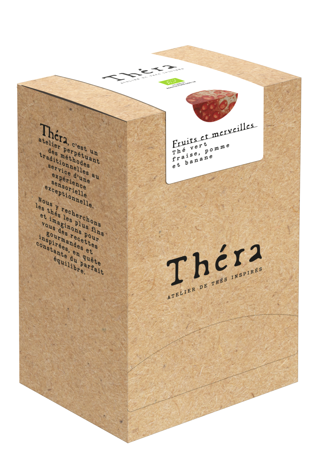 Thé Vert Fraise/Pomme/Banane - Fruits et Merveilles - Bio