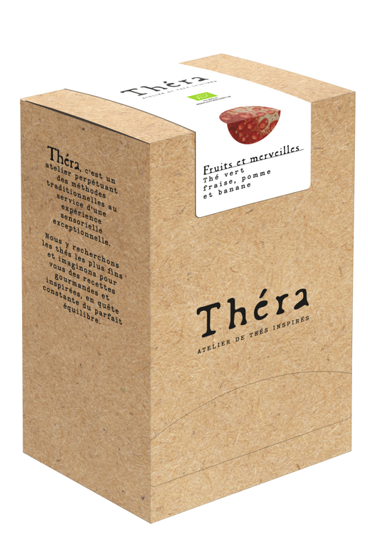 Thé Vert Fraise/Pomme/Banane - Fruits et Merveilles - Infusettes - Théra